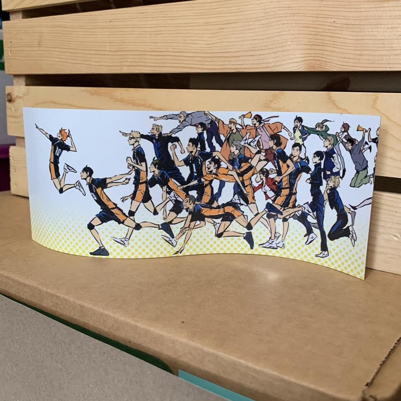 Metal panoramic of the Haikyu!! team/ about 4x12”/ - Depop