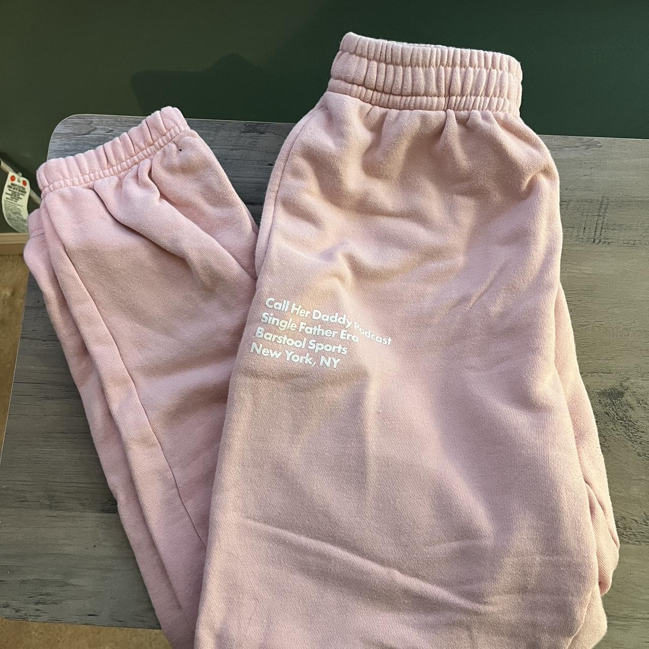 Light pink barstool call her daddy sweatpants Depop
