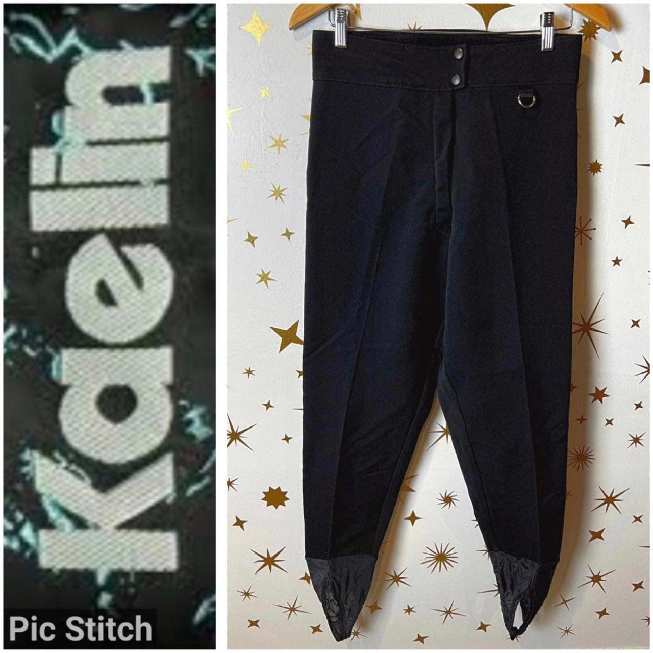 NWT Ski West Black Ribbed Stirrup Ski Pants Women - Depop