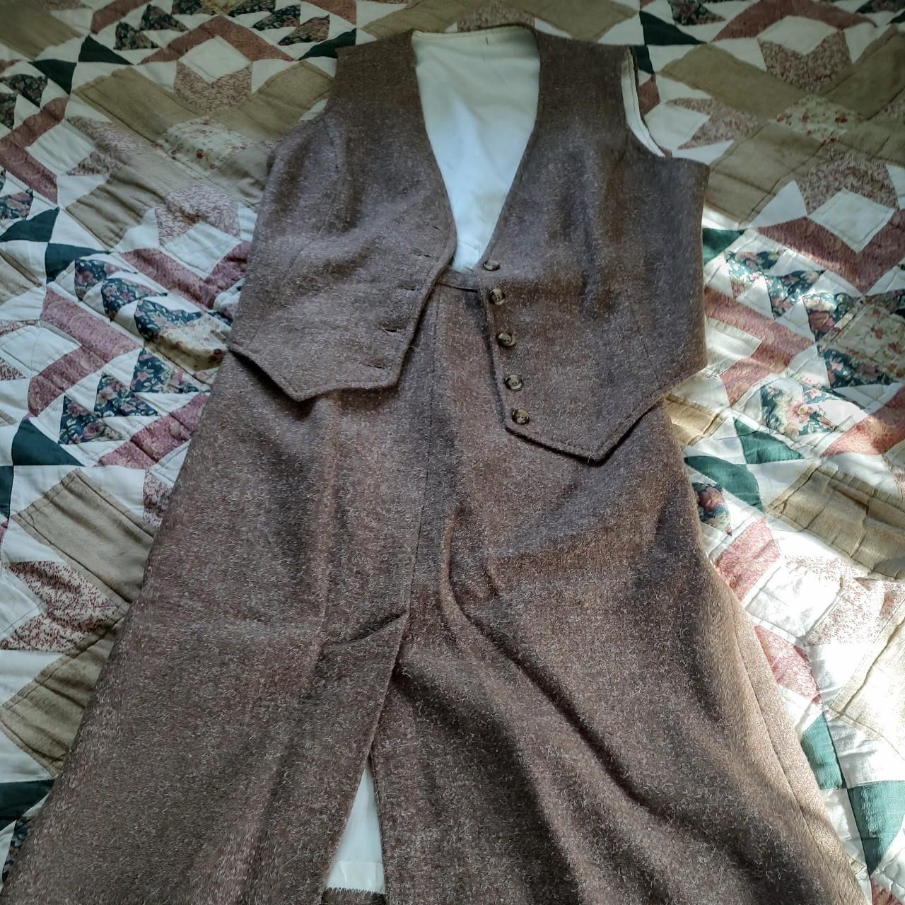 Women's Brown and Cream Suit | Depop