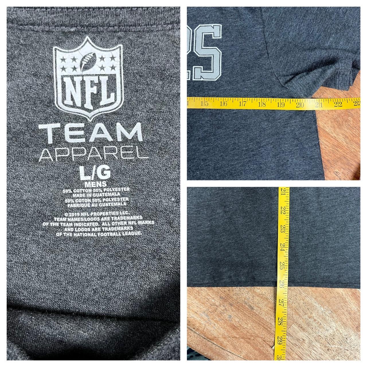 NFL Team Apparel Raiders t-shirt with big logo. - Depop