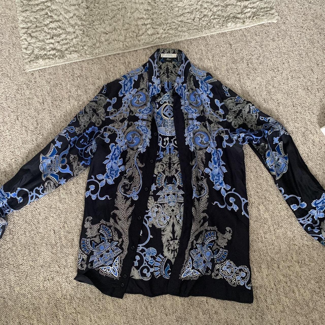 Genuine 90s Silk Versace shirt Size 39 (would fit a... Depop