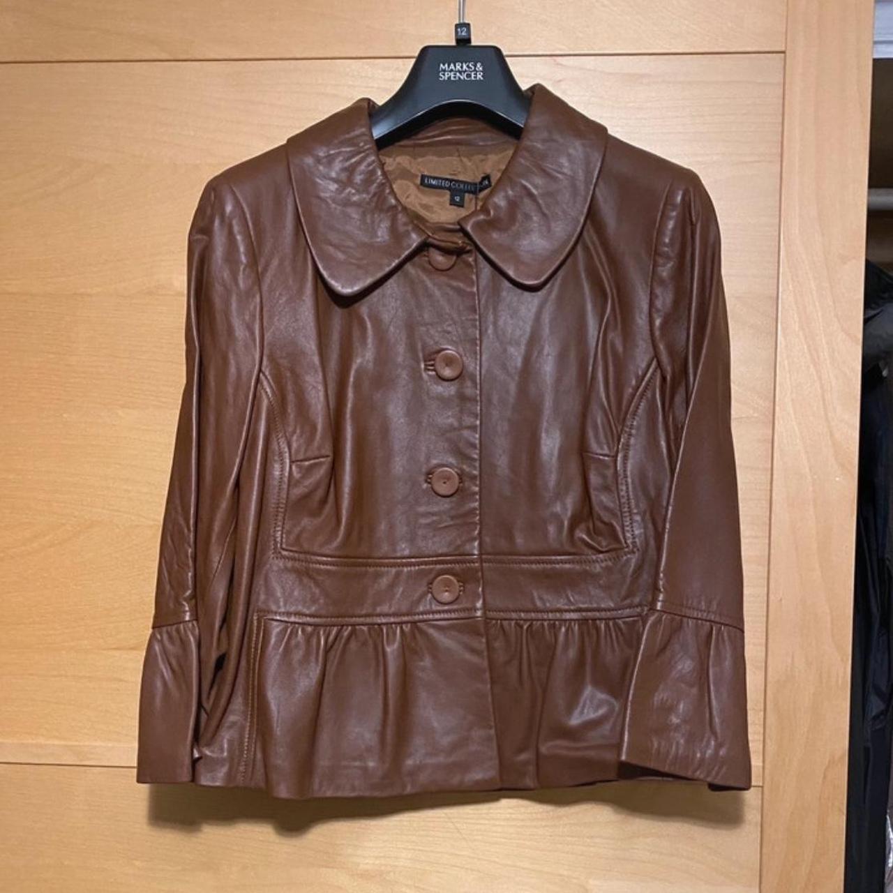 M&s Collection Marks And Spencer Leather Jacket Womens M&S