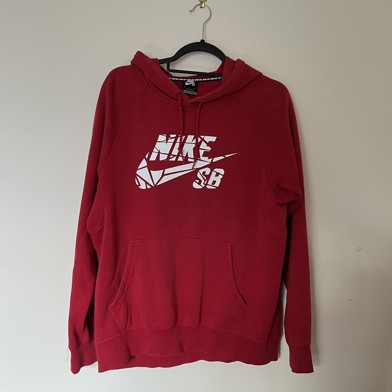 Nike SB red hoodie. Size medium. - Depop