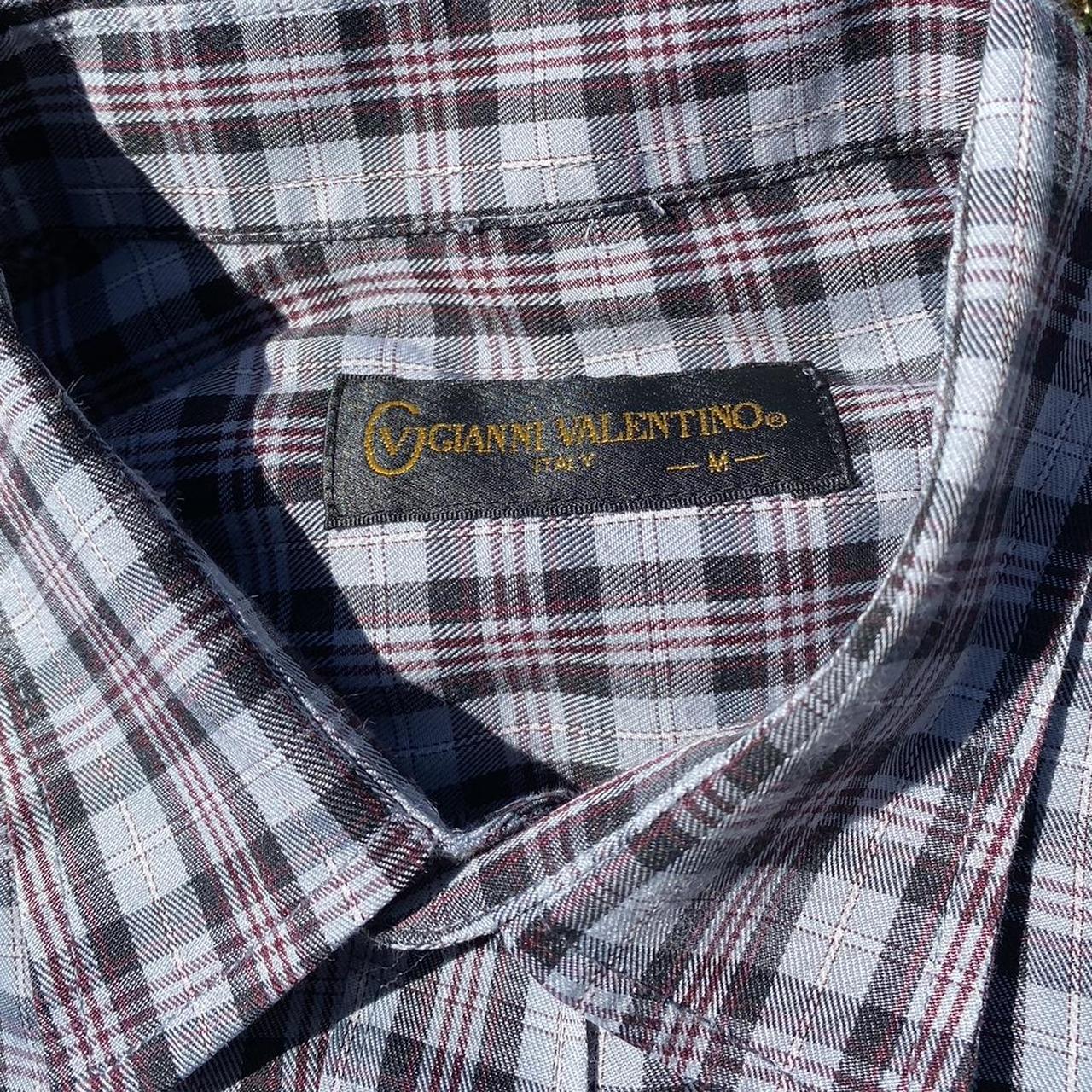 Vintage giovanni valentino flannel size medium Fits... - Depop