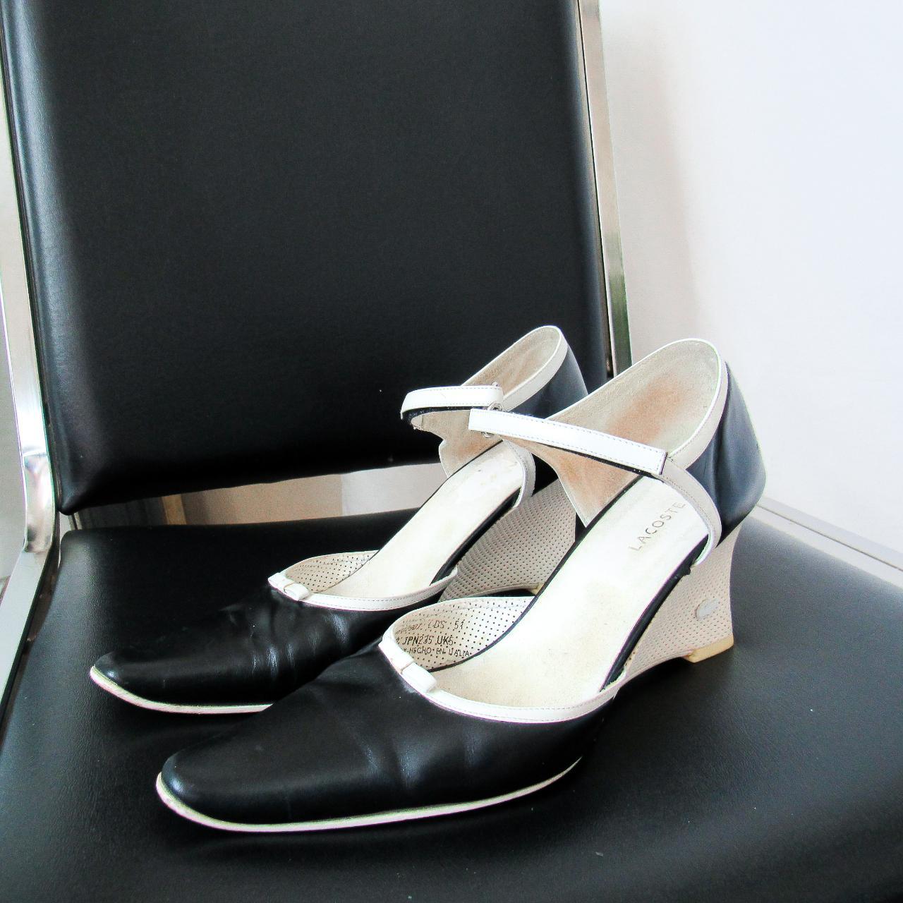 LACOSTE SPORTY WEDGE HEELS POINTED TOES Depop