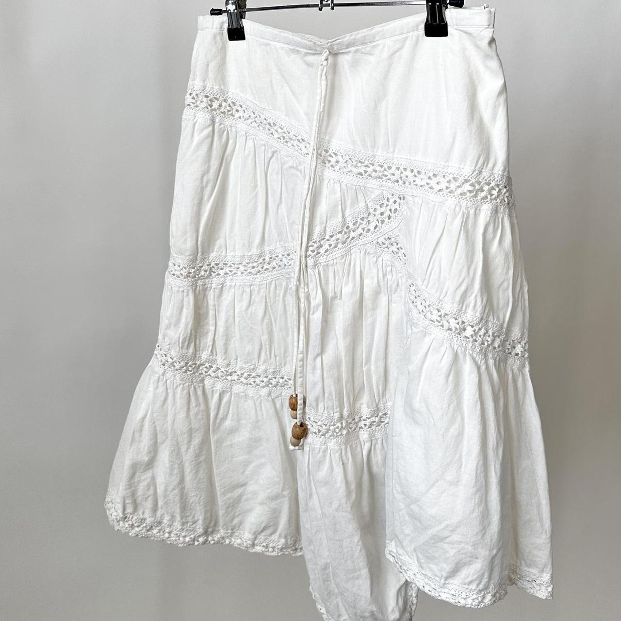Vintage Women's Casual Skirt - White - S – VINTAG… - image 3