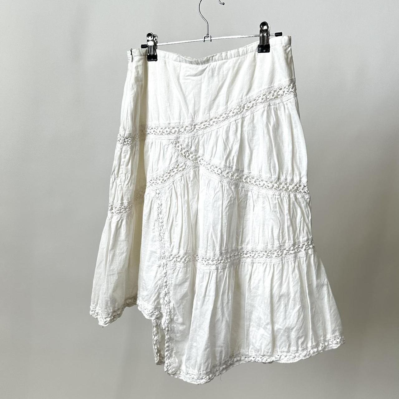 Vintage Women's Casual Skirt - White - S – VINTAG… - image 7