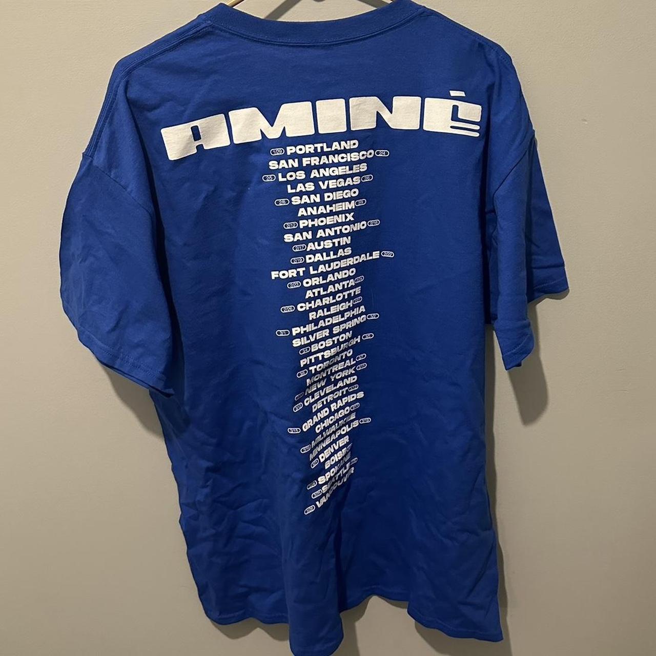 XL blue/orange amine best tour ever merch tee, Depop - Main Image