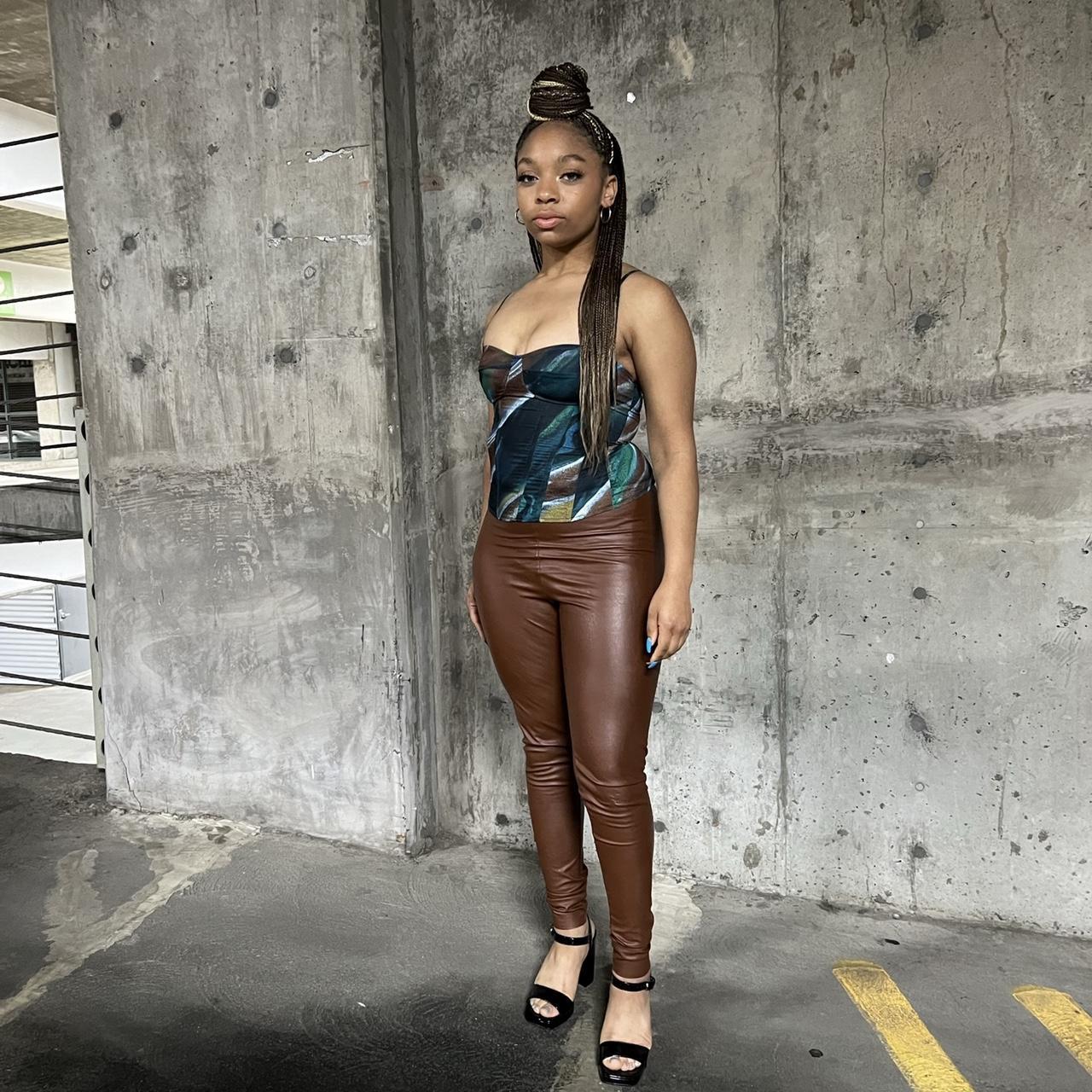 Naked Wardrobe Women S Brown Trousers Depop