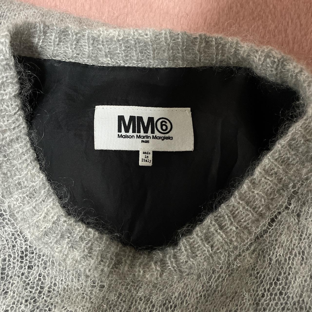 MM6 Maison Margiela itchy fleece sweater dress Grey... - Depop