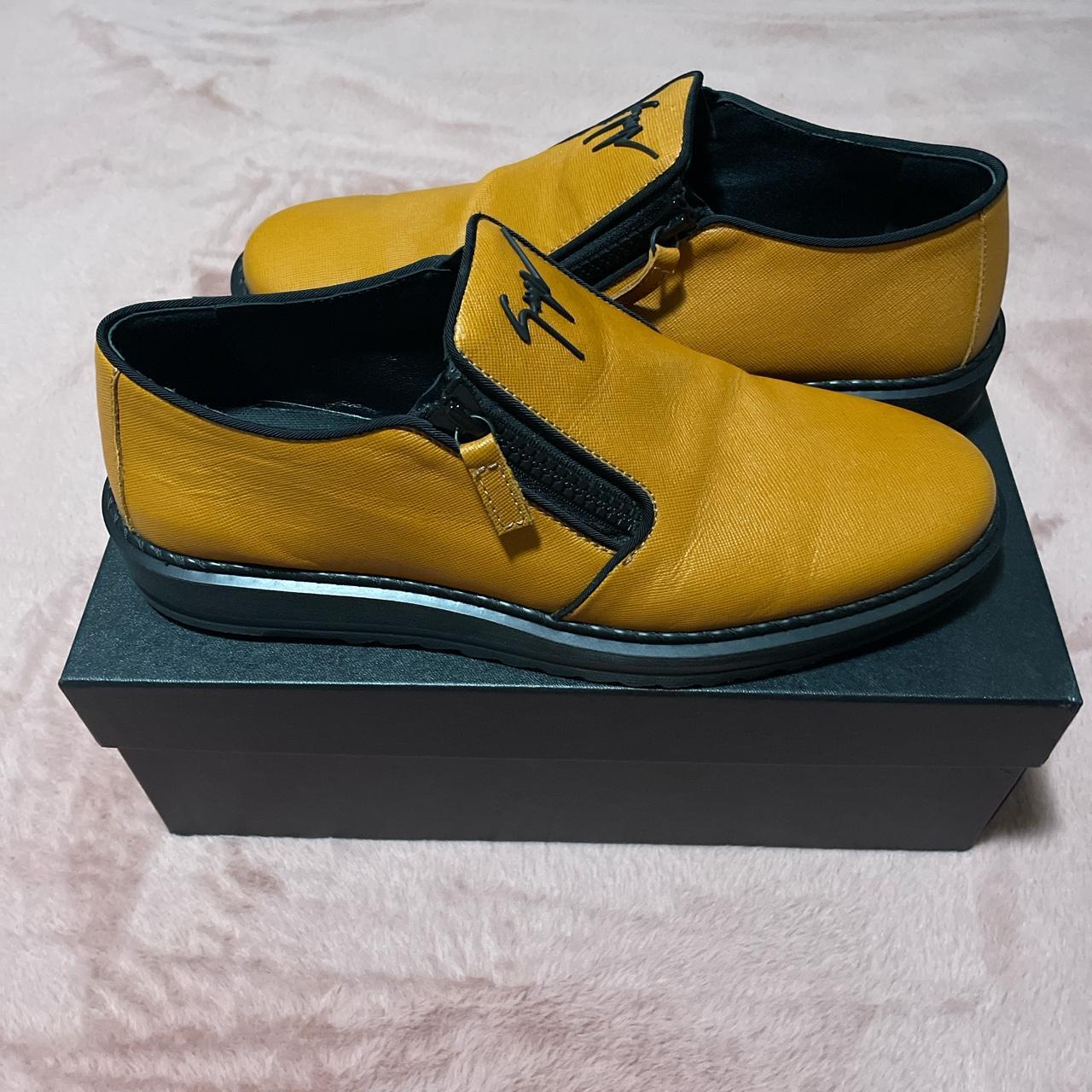 Giuseppe Zanotti Men's Orange and Brown Trainers