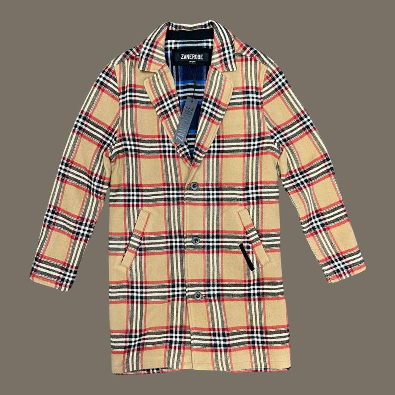 Plaid burberry coat online