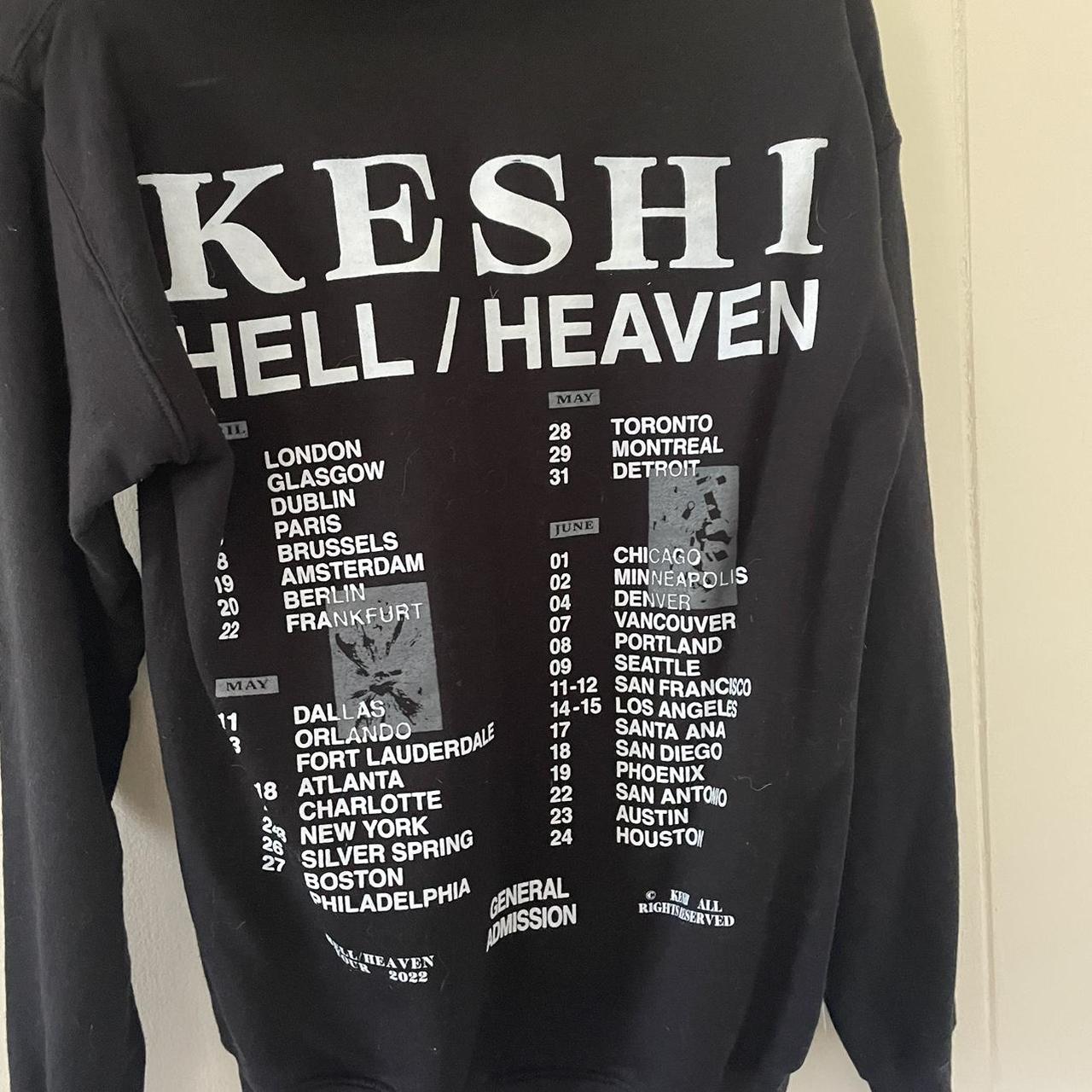 keshi exclusive hell/heaven 2022 tour hoodie went | Depop