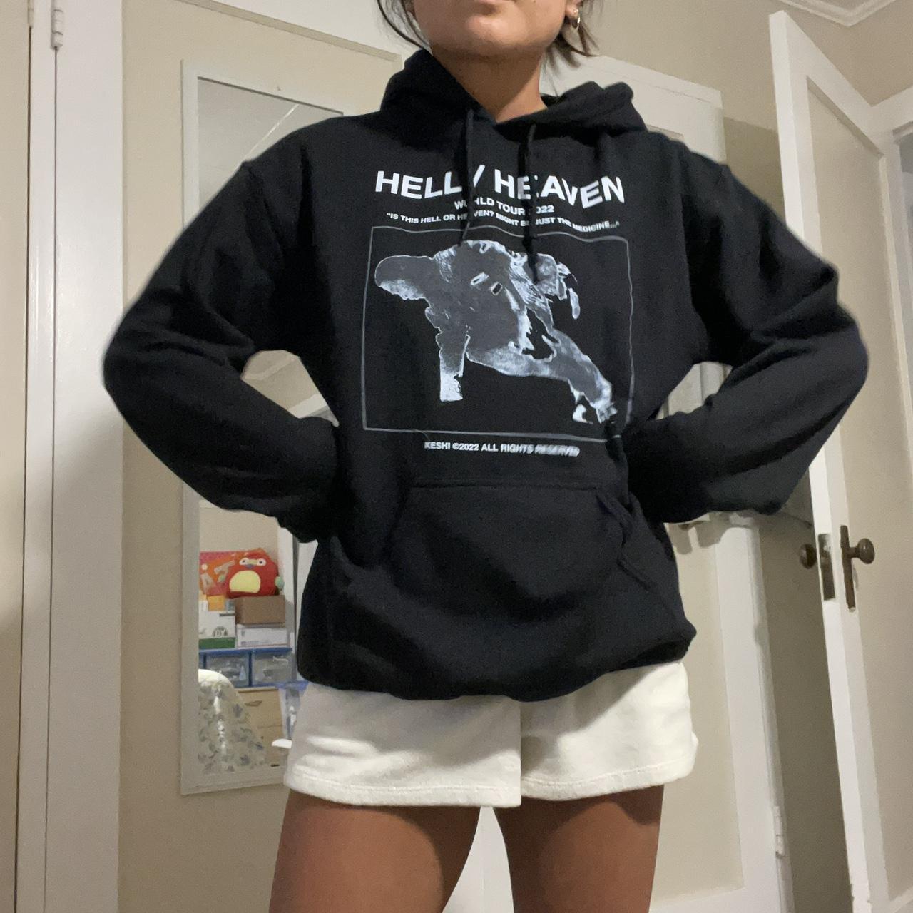 keshi exclusive hell/heaven 2022 tour hoodie went... - Depop