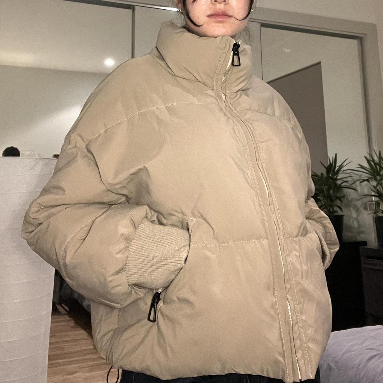 Jacket Beige Princess Polly Tan Puffer Beige Princess Polly Puffer - Main Image