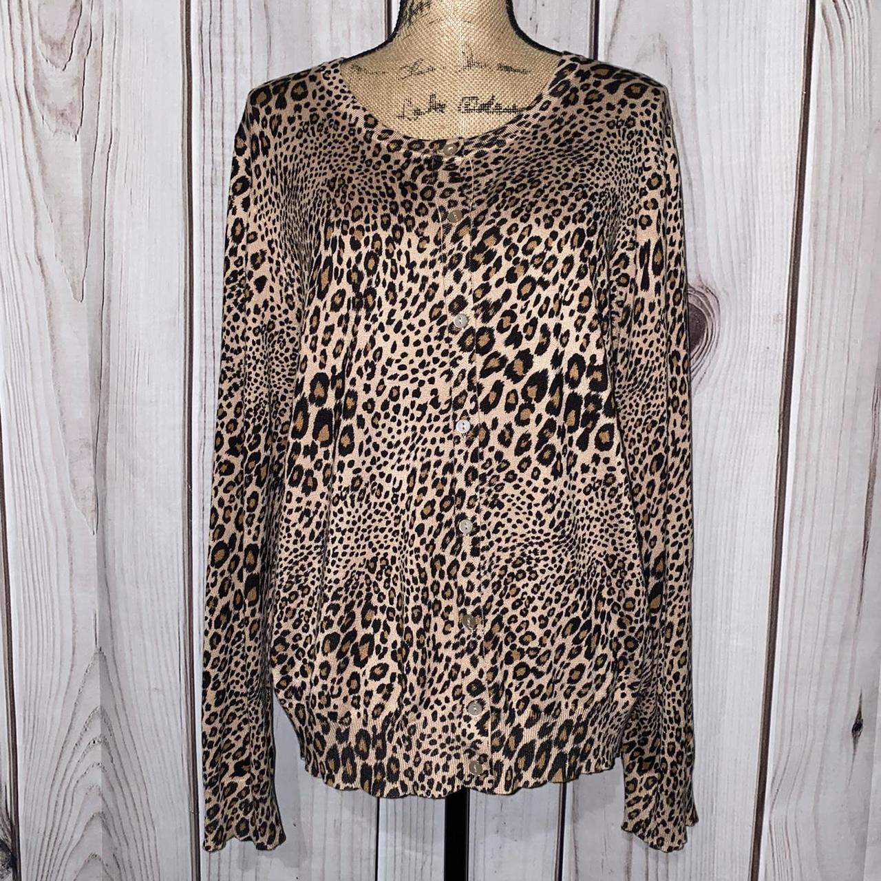 Lightweight clearance leopard cardigan