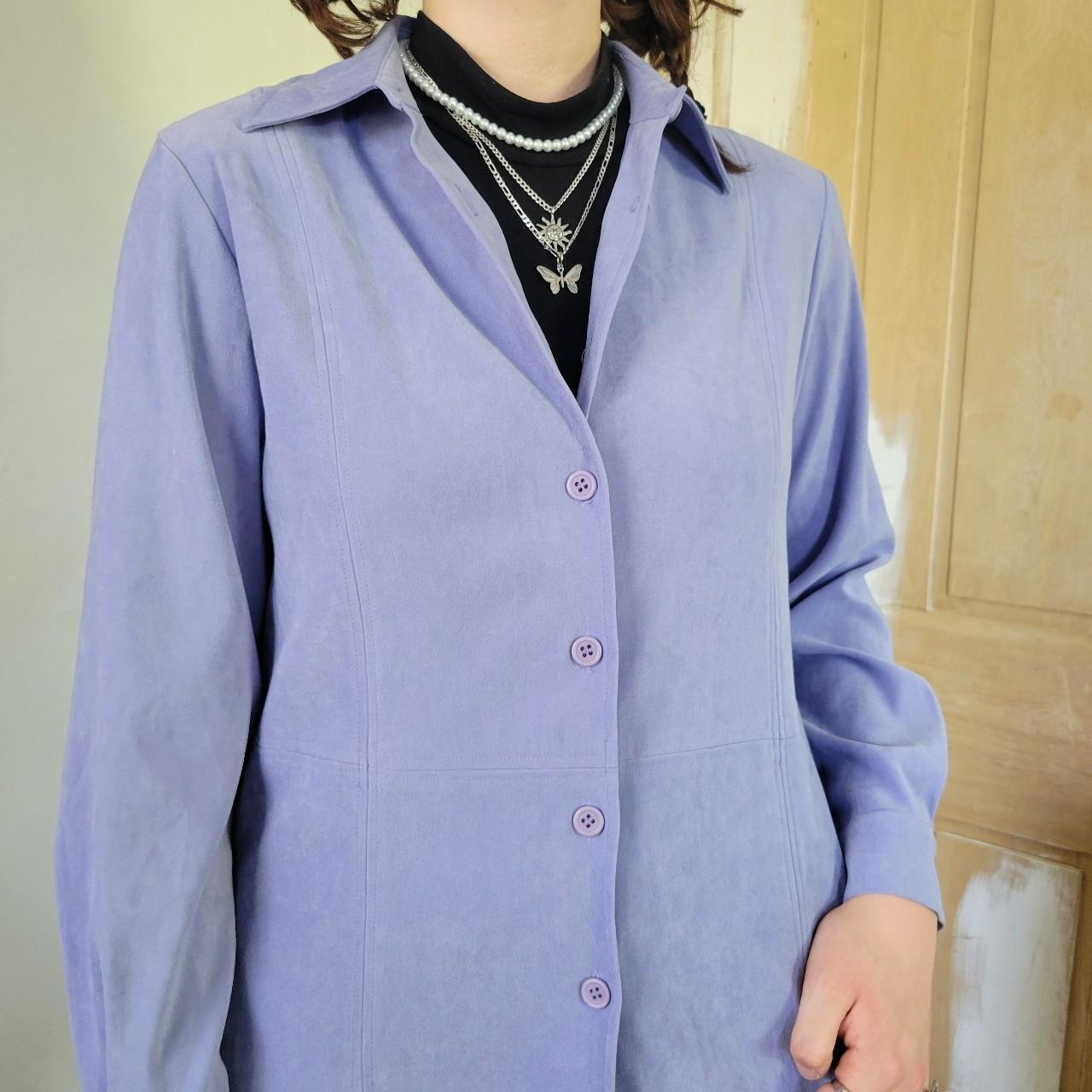 Lavender dress clearance shirt womens