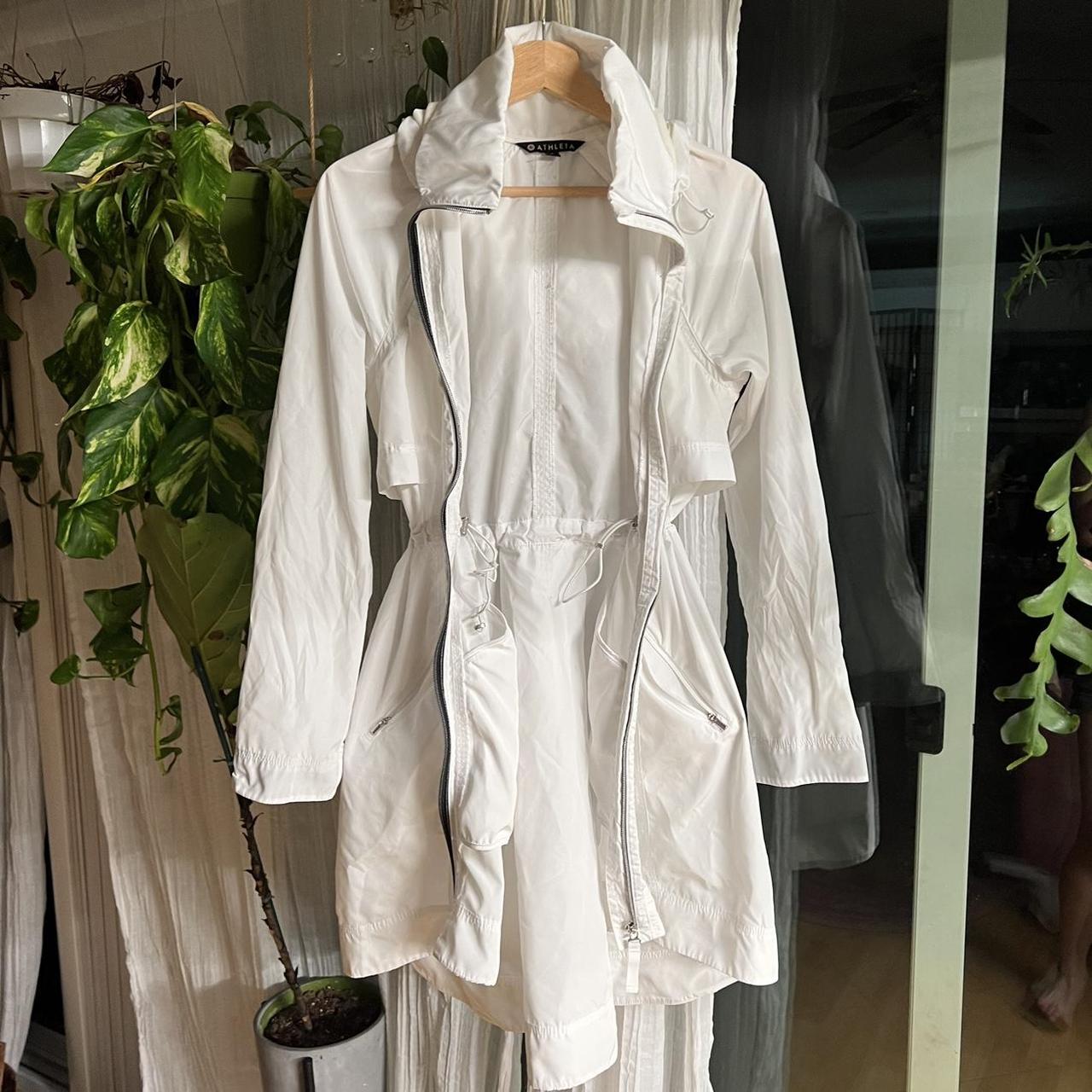 Athleta Women's White Jacket Depop