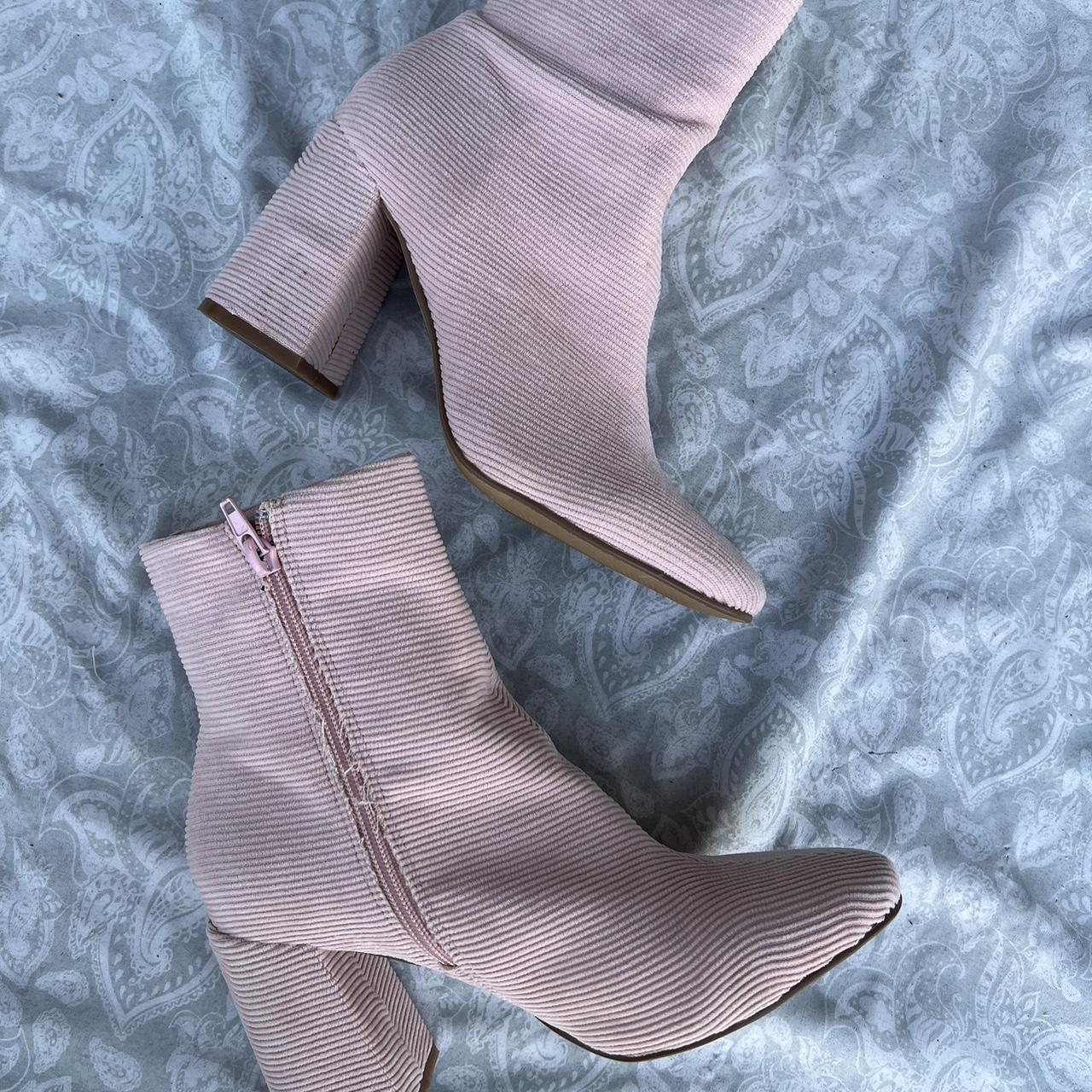 Light pink hotsell ankle boots