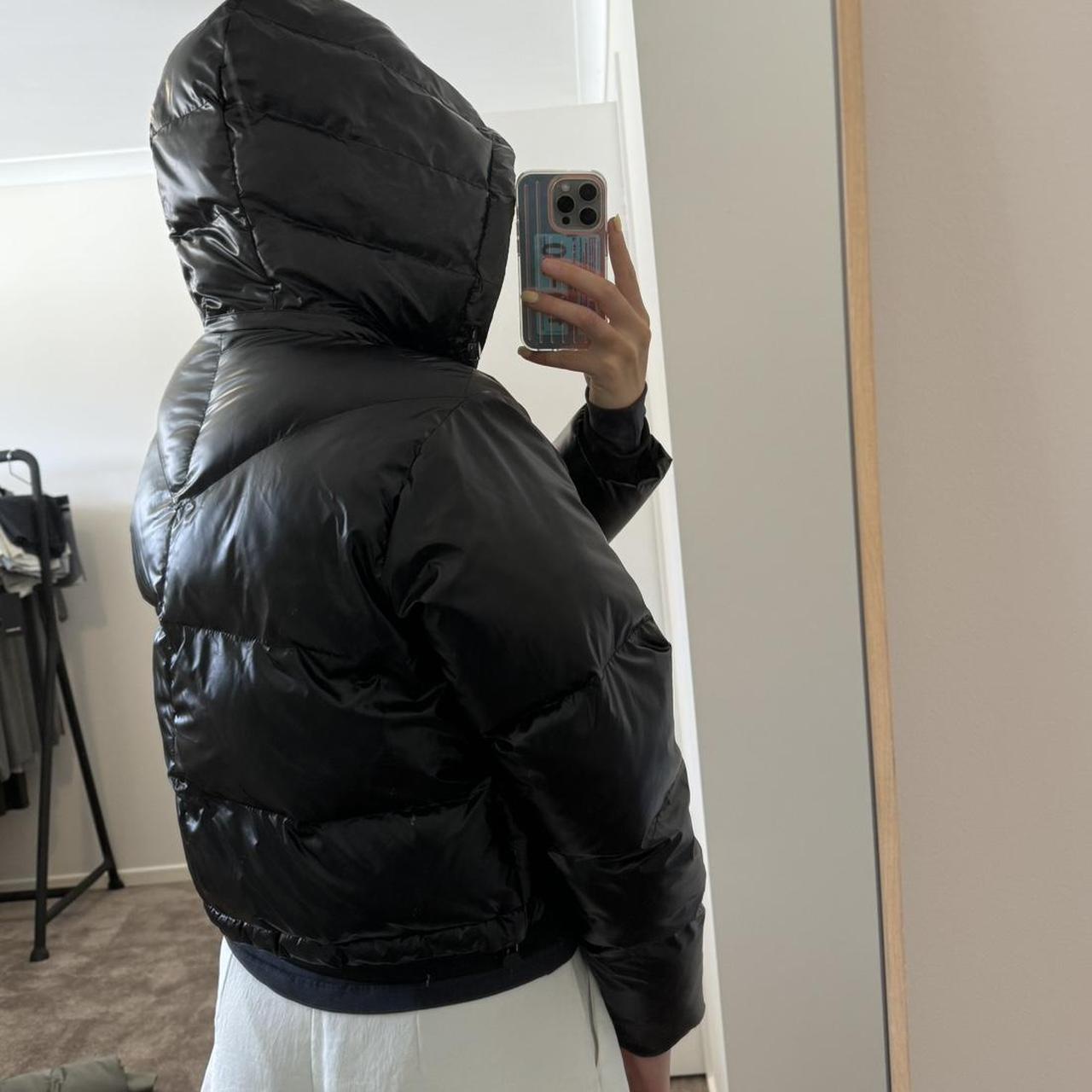 JAGGAD black cropped puffer jacket great condition... Depop