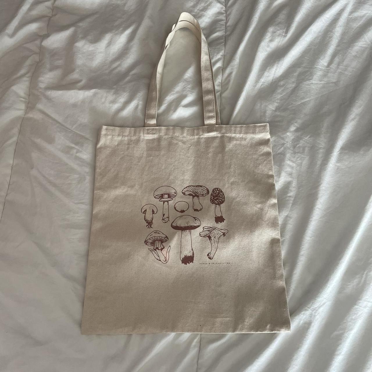 Urban Outfitters Women's Tan and Burgundy Bag | Depop