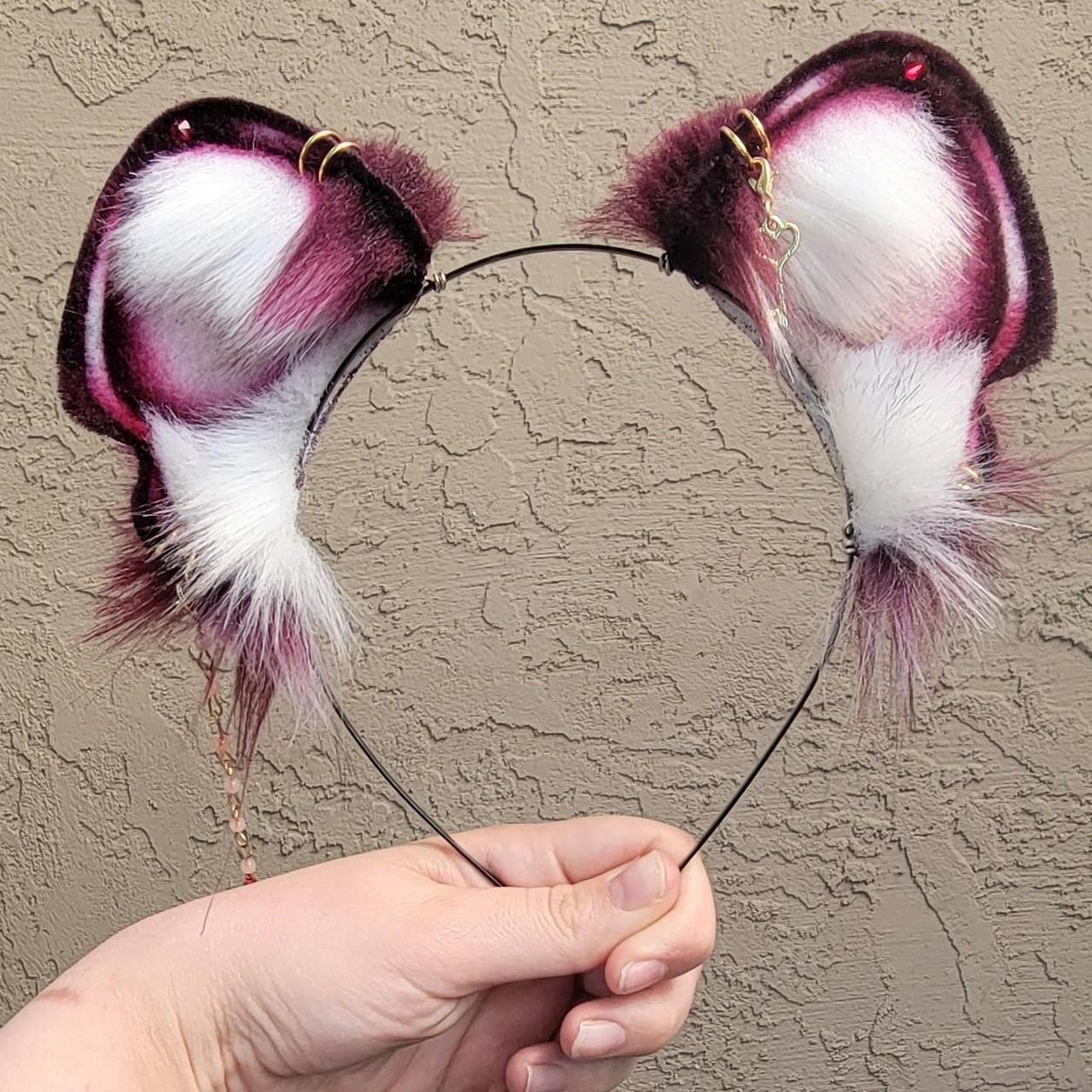 2022 Aukami Mulberry big cat ears for sale. I am the... Depop