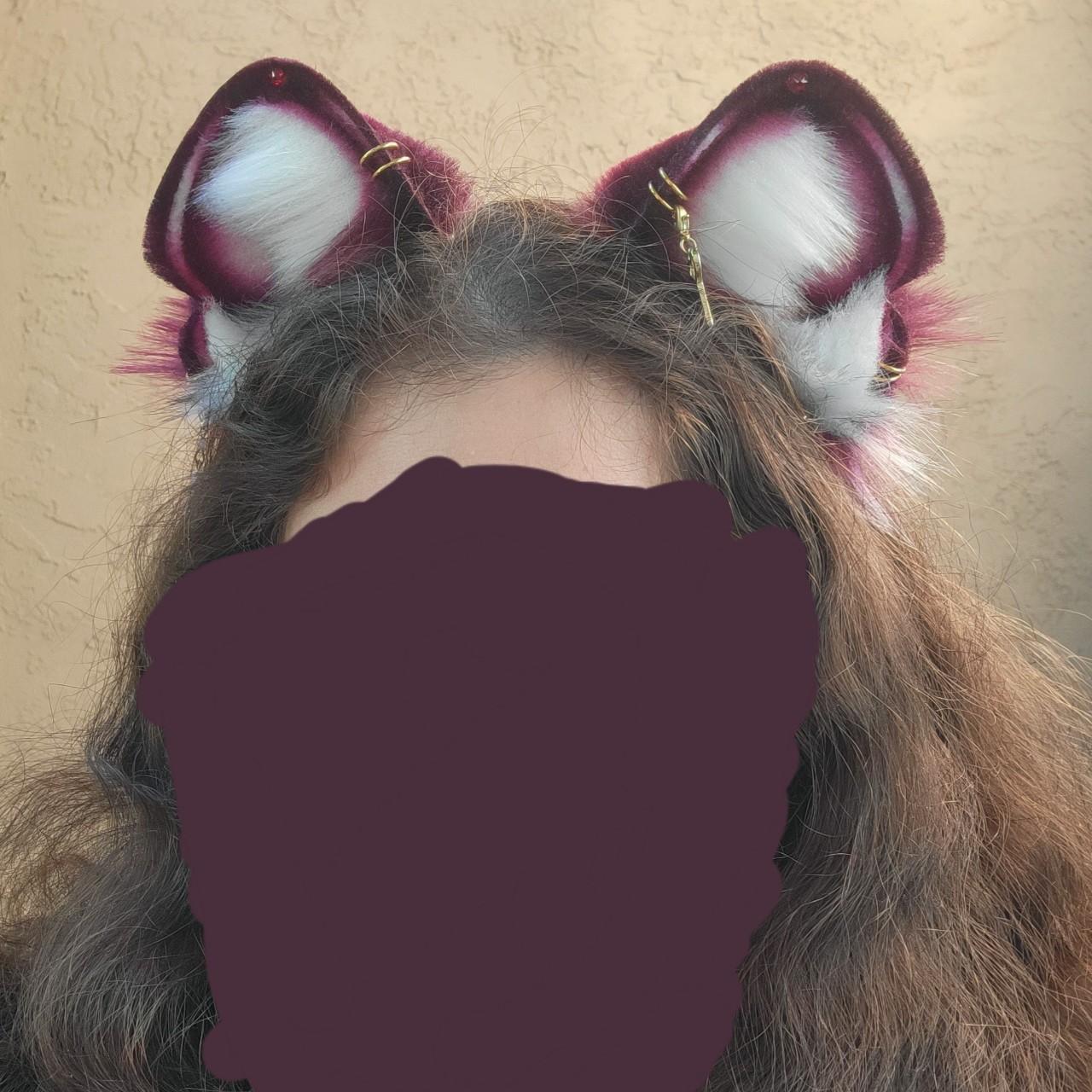 2022 Aukami Mulberry big cat ears for sale. I am the... Depop
