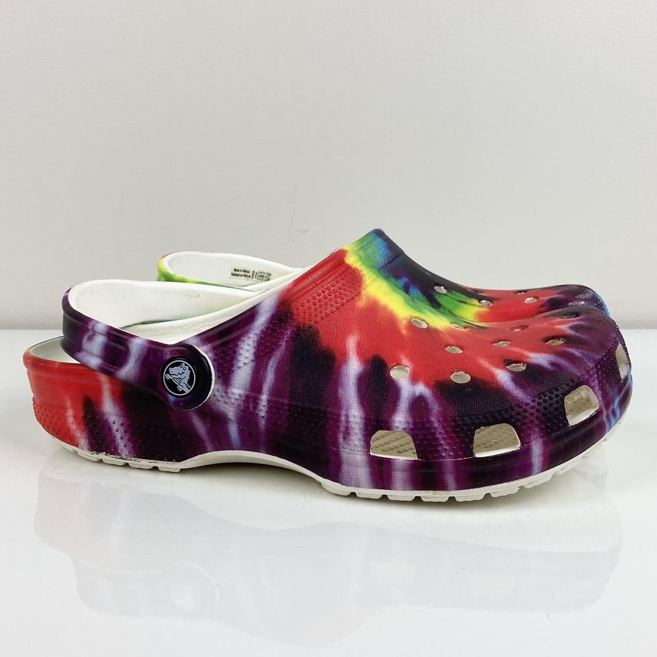 Rainbow best sale crocs women's