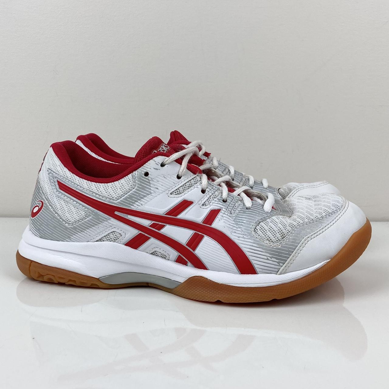 Asics gel-rocket 9 white / red best sale