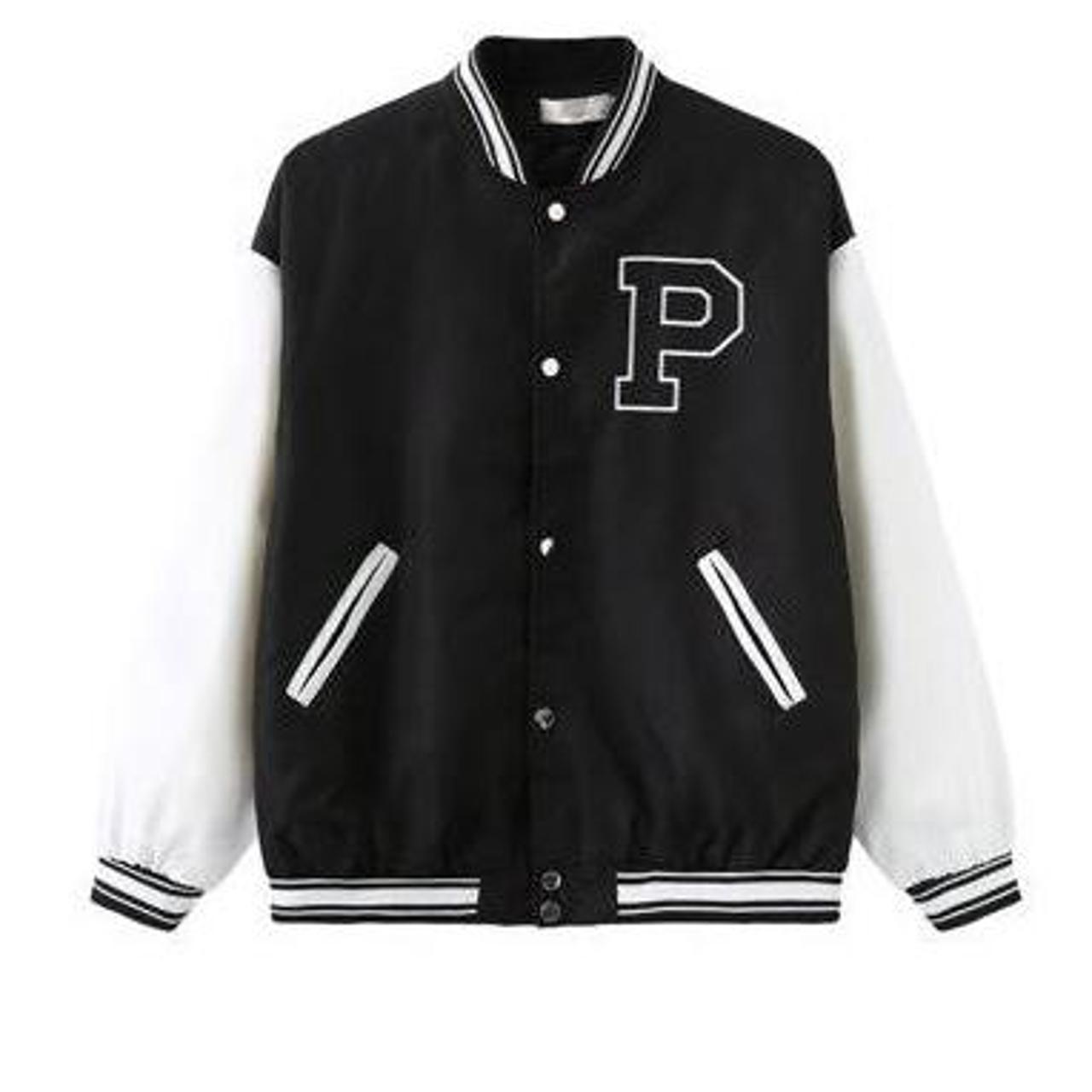 Women's Black and White Jacket | Depop