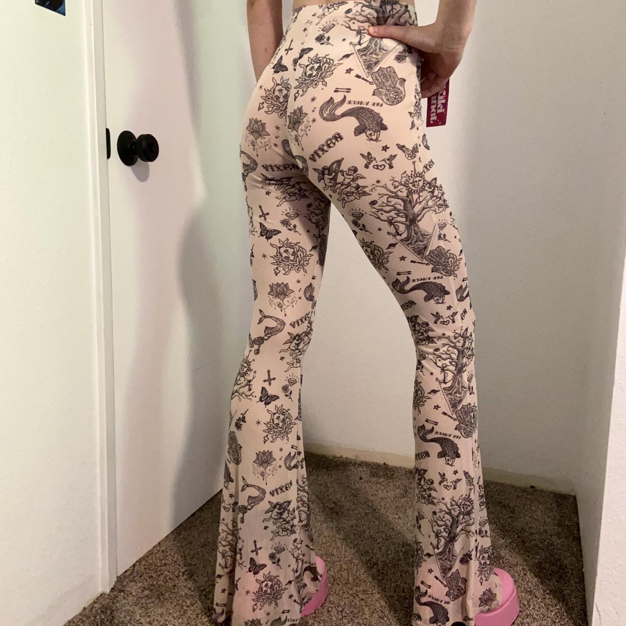 Sheer spiritual Medusa vixen rave pants High waisted... - Depop