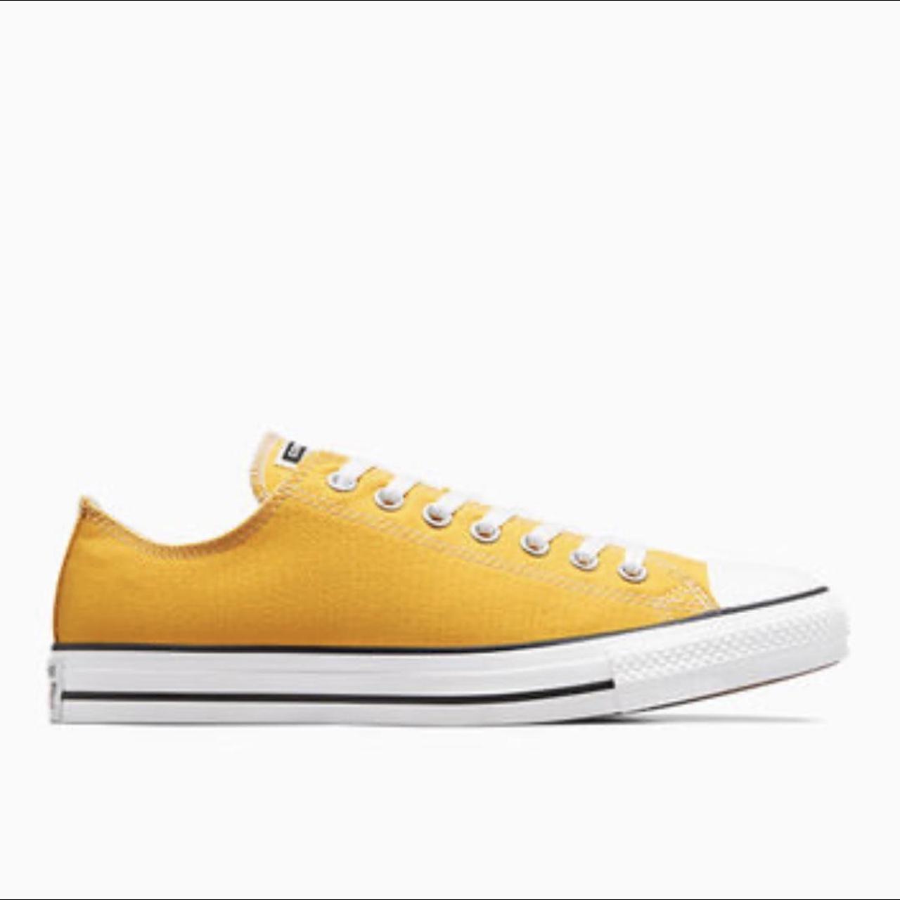 Yellow low top converse Depop
