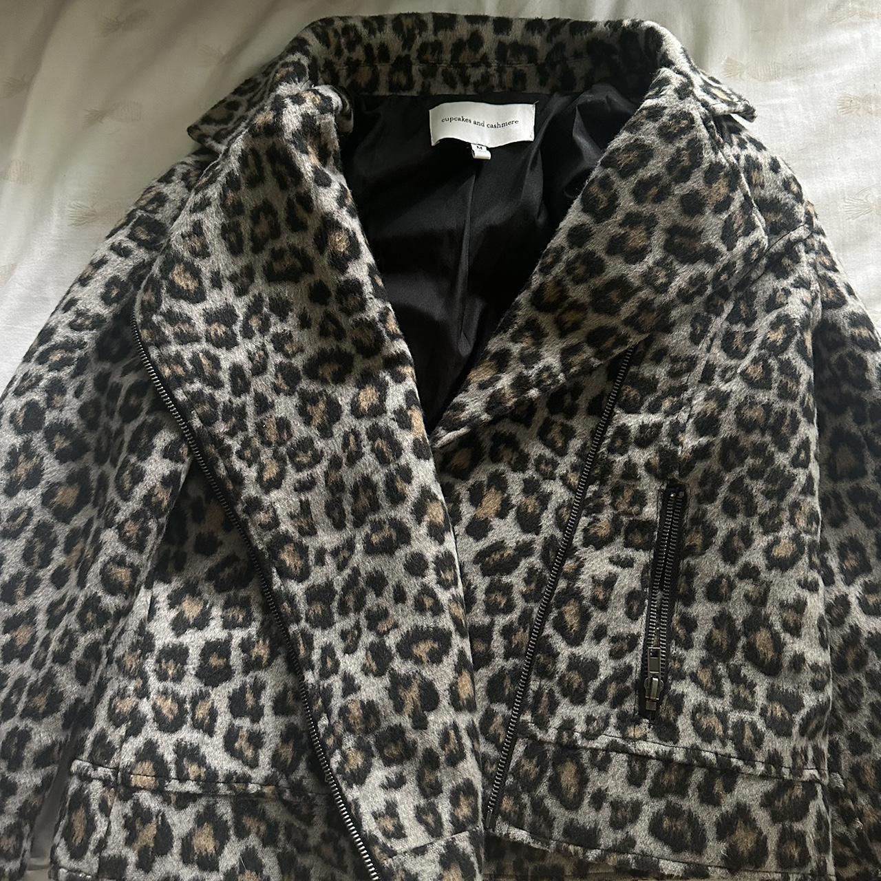 Cupcakes and cashmere leopard coat best sale