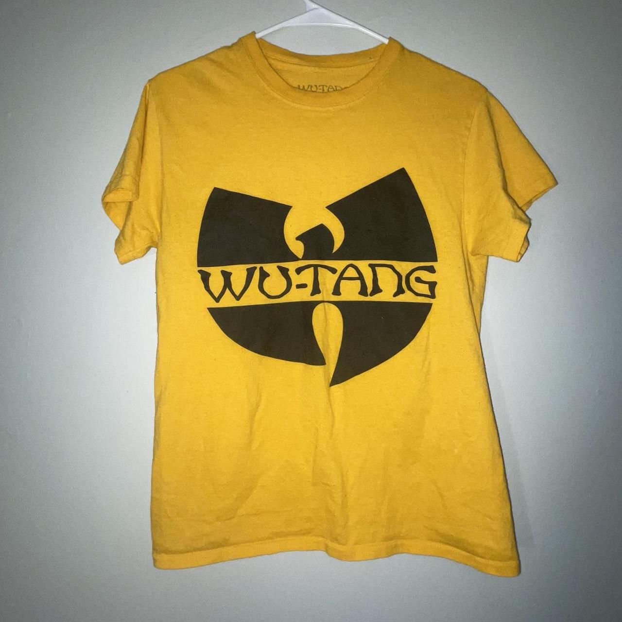 Wu Wear Men's Yellow and Black T-shirt