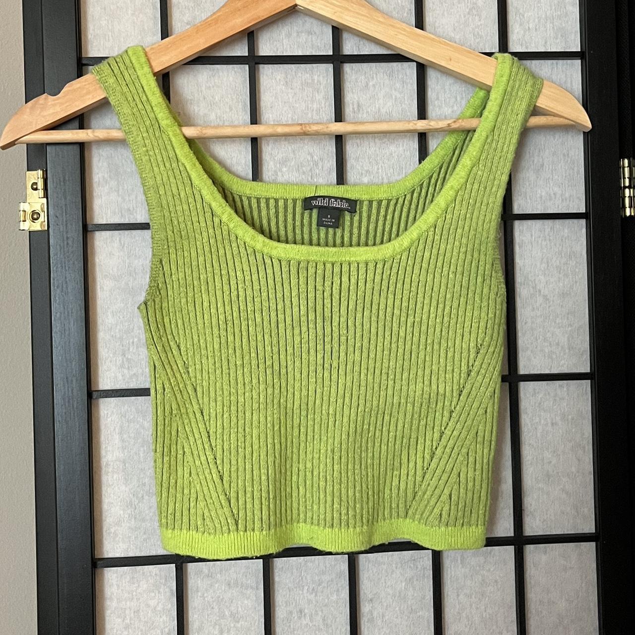 Lime green vest top best sale