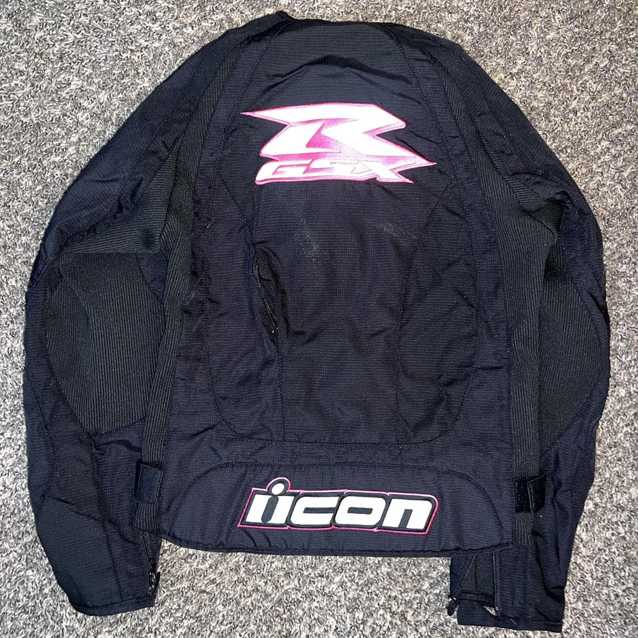 Icon Brand Women's Black and Pink Jacket (2)