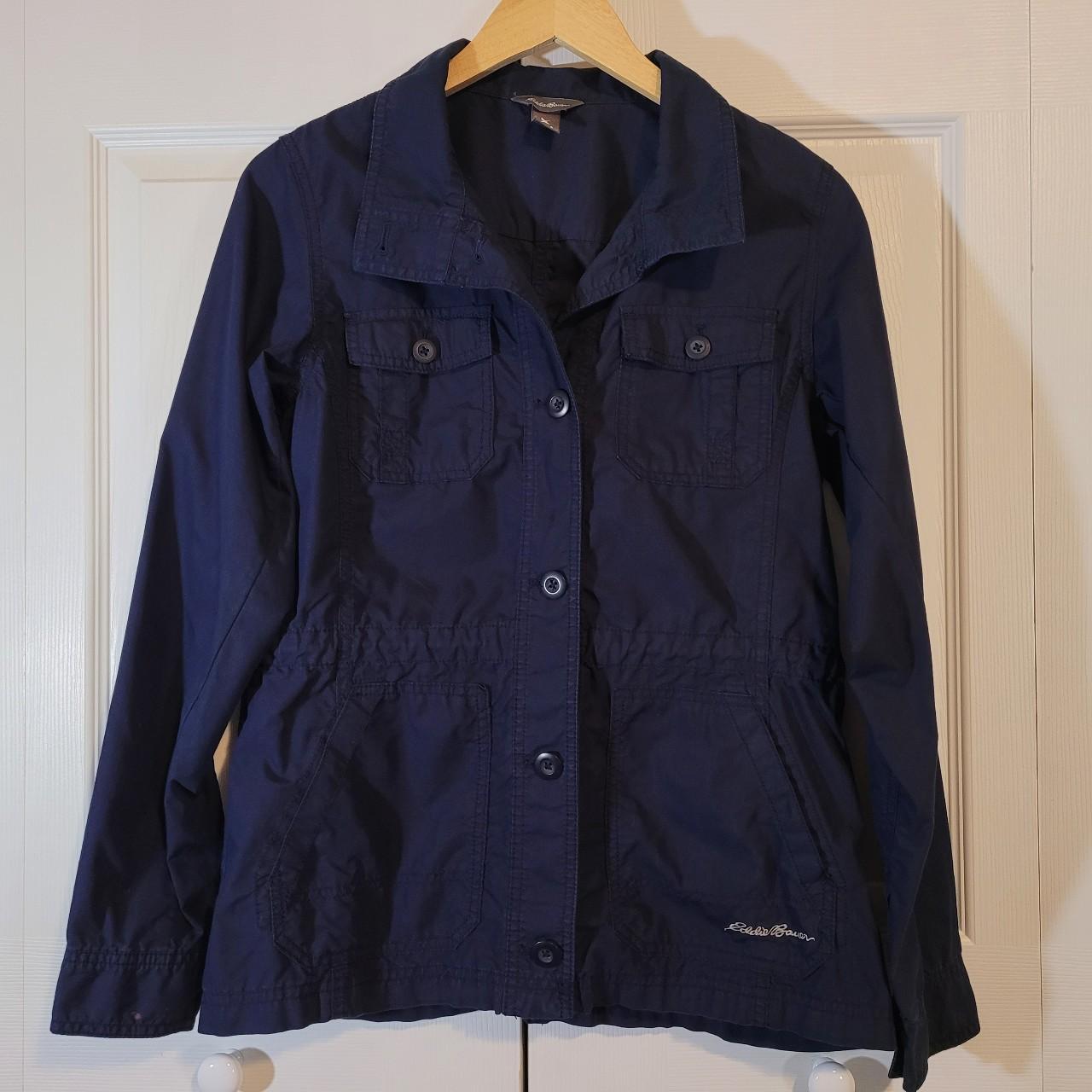 Eddie Bauer Women's Navy Jacket | Depop