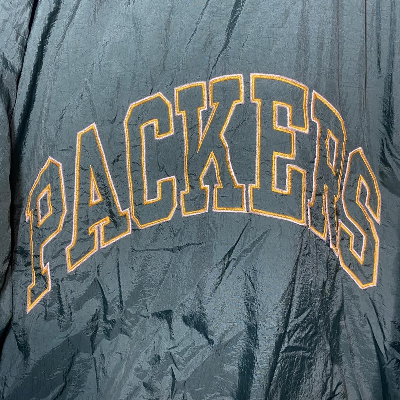 Vintage 90s Green Bay Packers Starter Hoodie Jacket - Depop