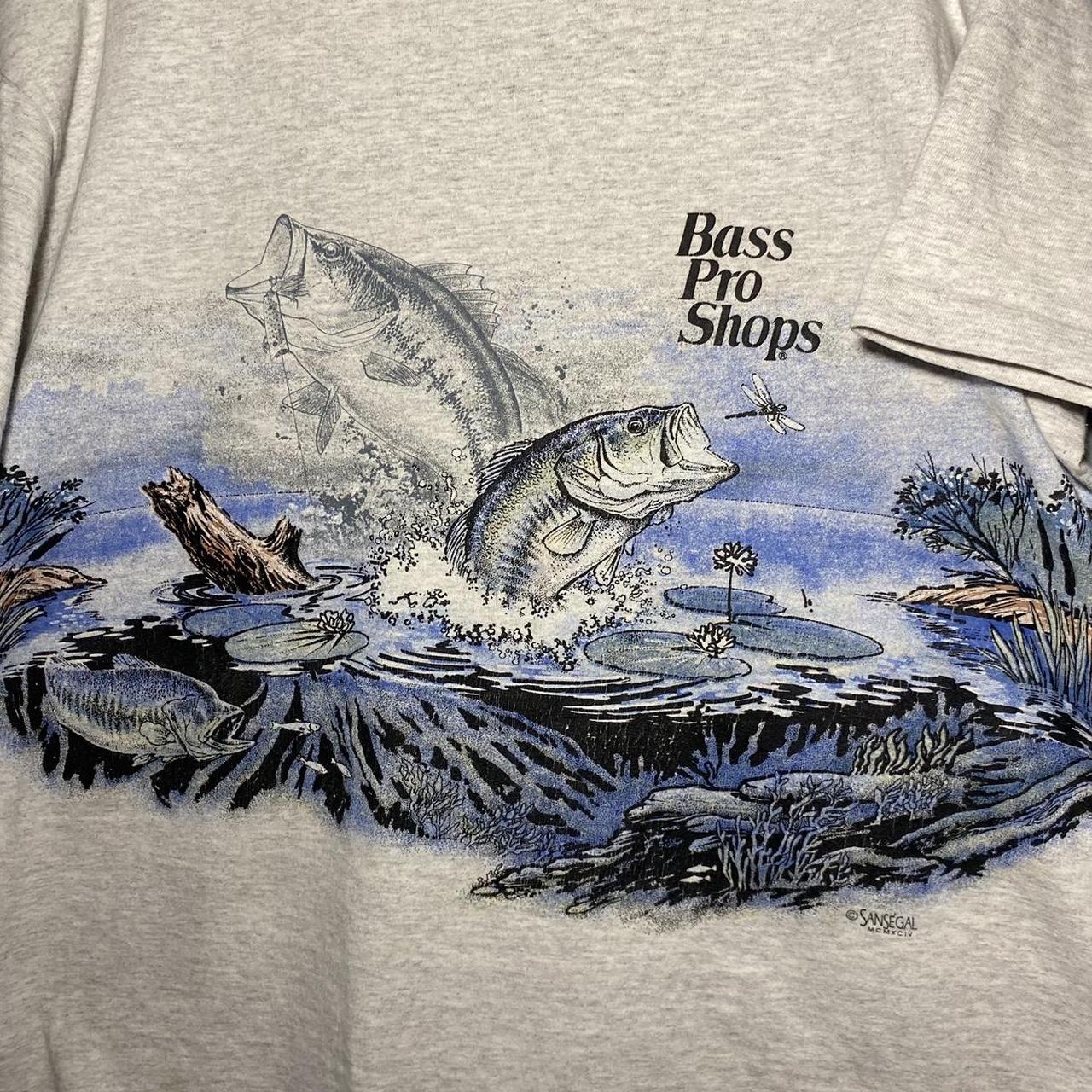 Bass Pro Shop San Segal T-Shirt, Grey Under Water