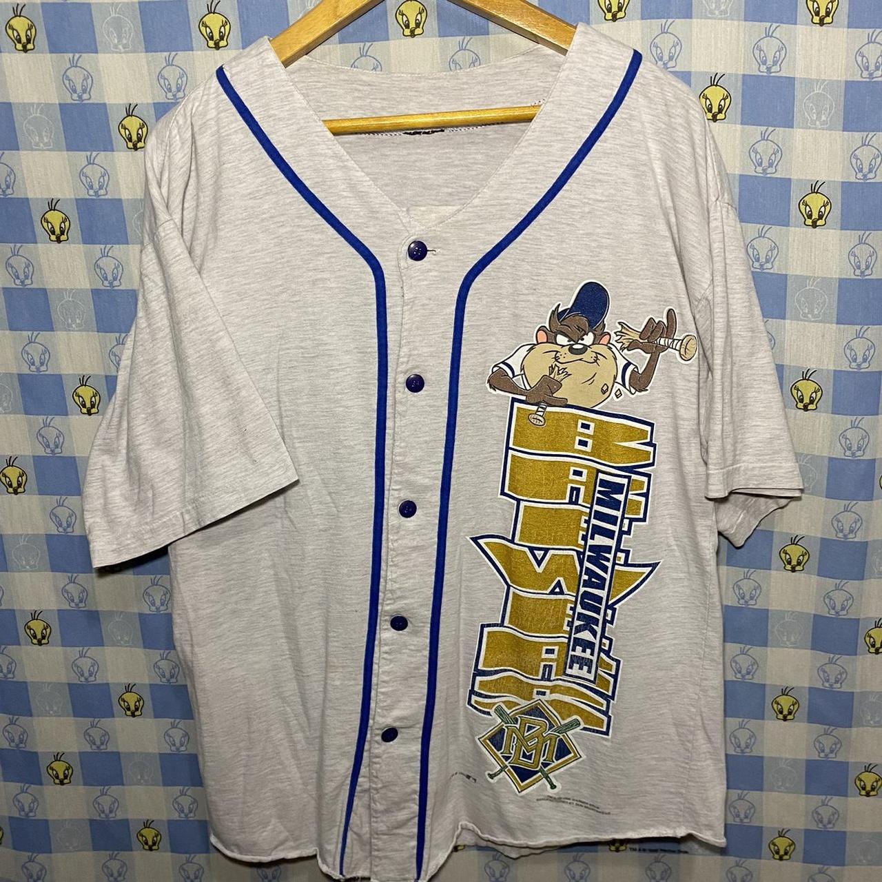 Brewers MLB Jersey Youth Small PLEASE READ - Depop
