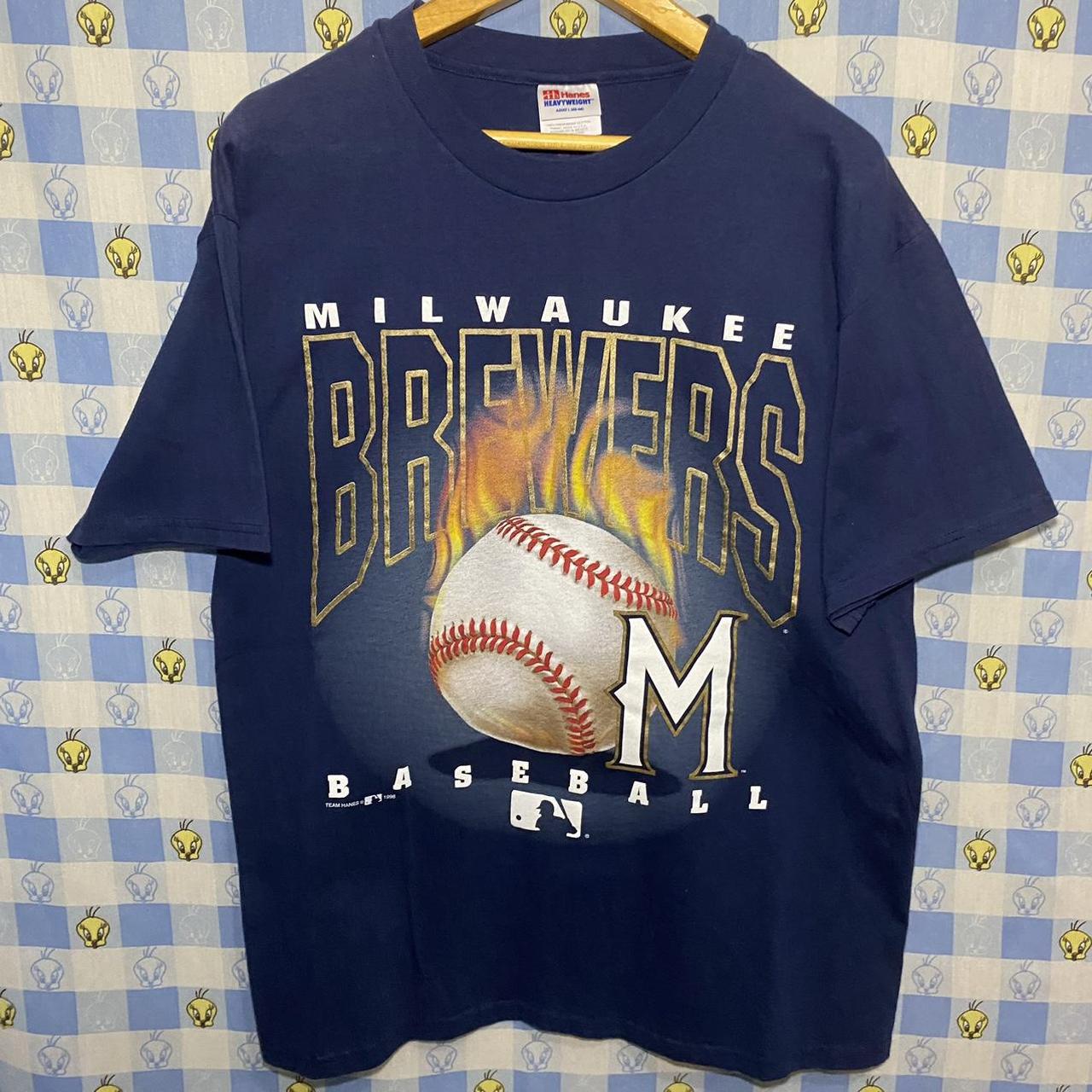 Vintage Milwaukee Brewers Stitches MLB Baseball Jersey