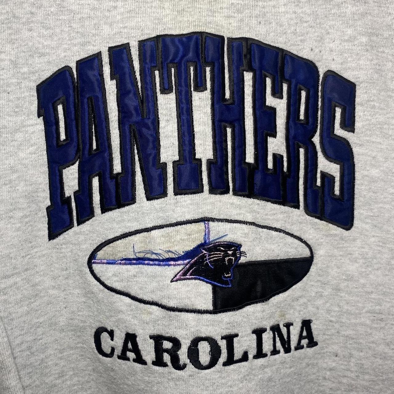 Vintage 90's Carolina Panthers Crewneck Sweatshirt - Depop