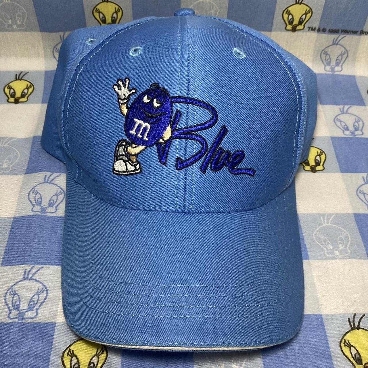 Blue M&Ms Candy Hat Chocolate Snack Retro Early... Depop