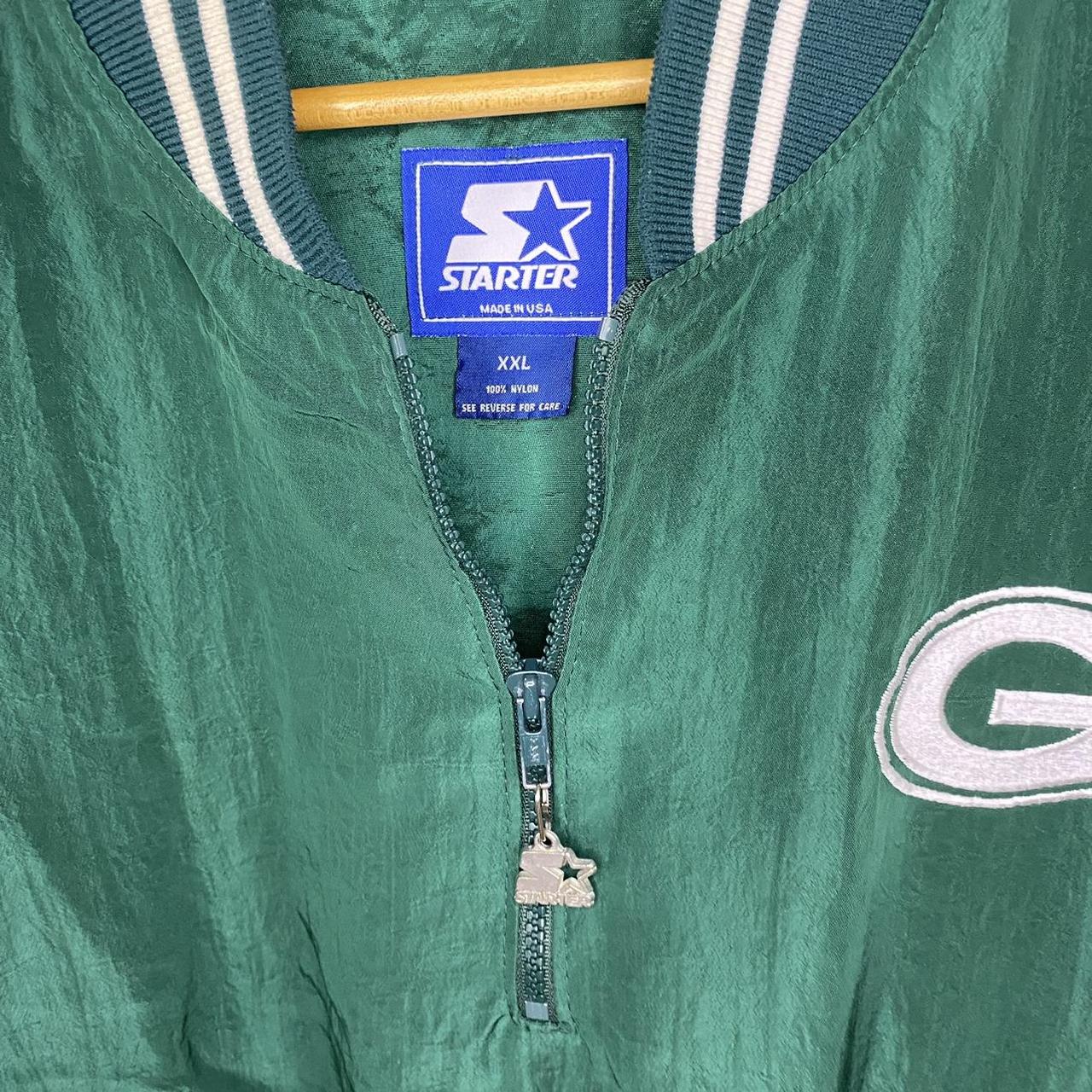 Vintage 90's Green Bay Packers Starter Jacket Green - Depop