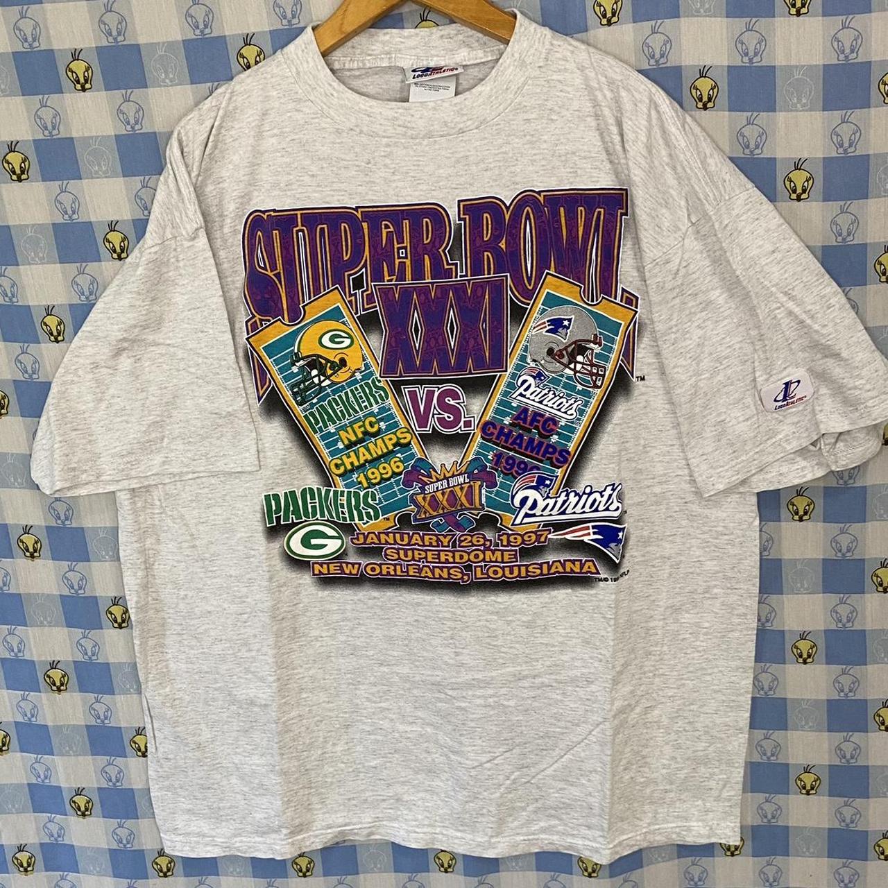 1997 PACKERS SUPER BOWL CHAMPIONS T SHIRT Single - Depop