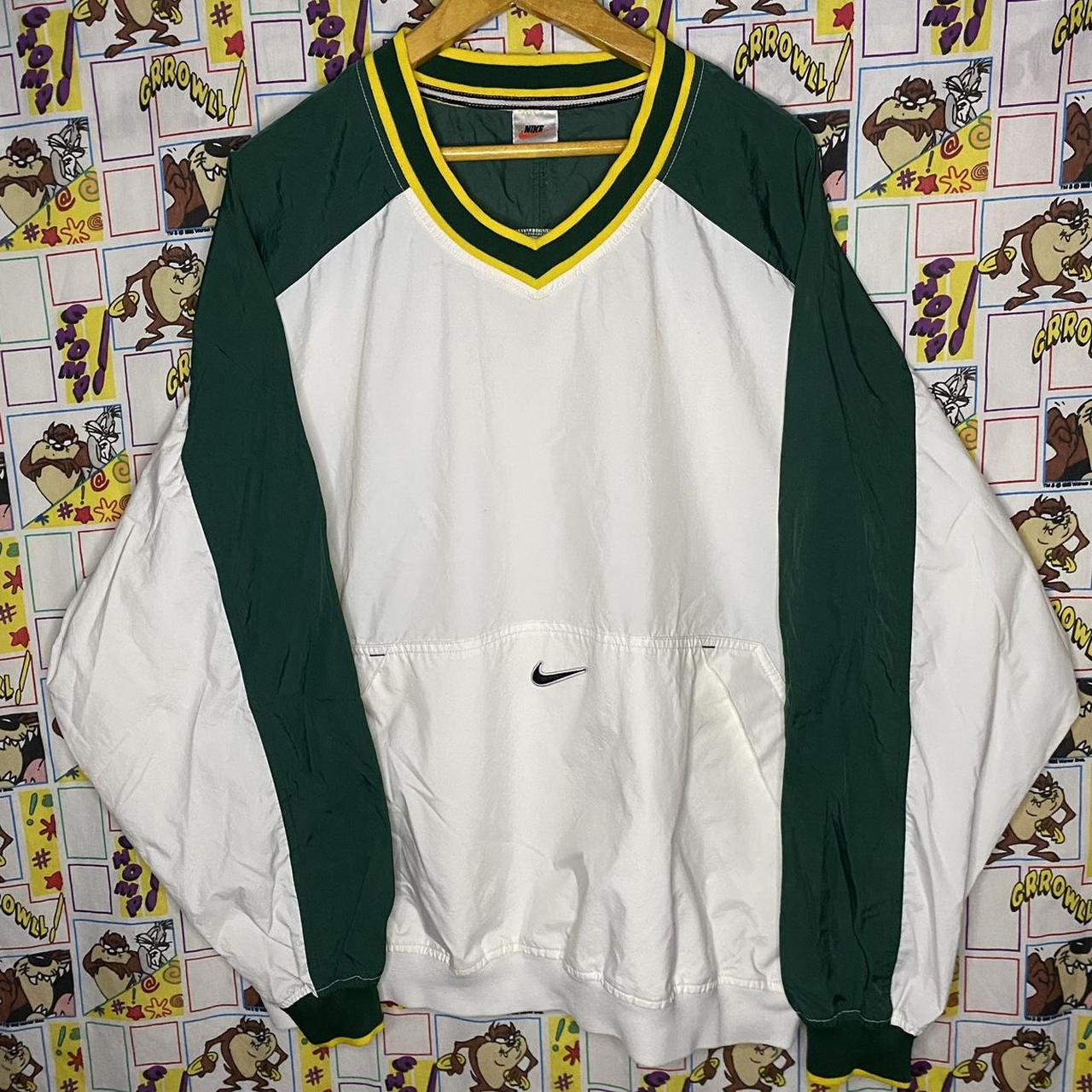 dark green nike windbreaker
