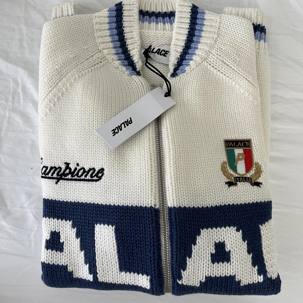 Palace cycle knit white Size small Brandnew with... Depop