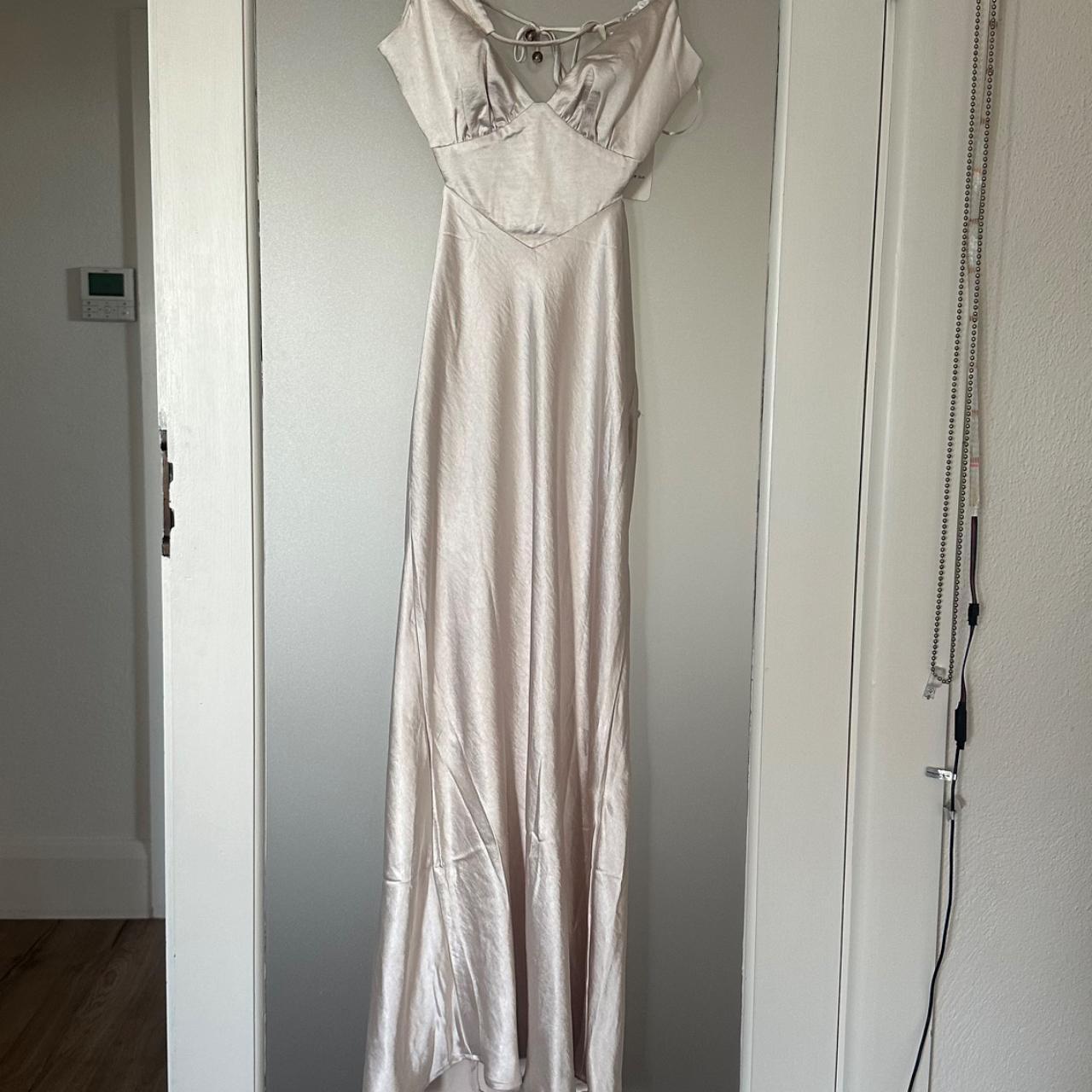 paper kites long dress in champagne in perfect... Depop