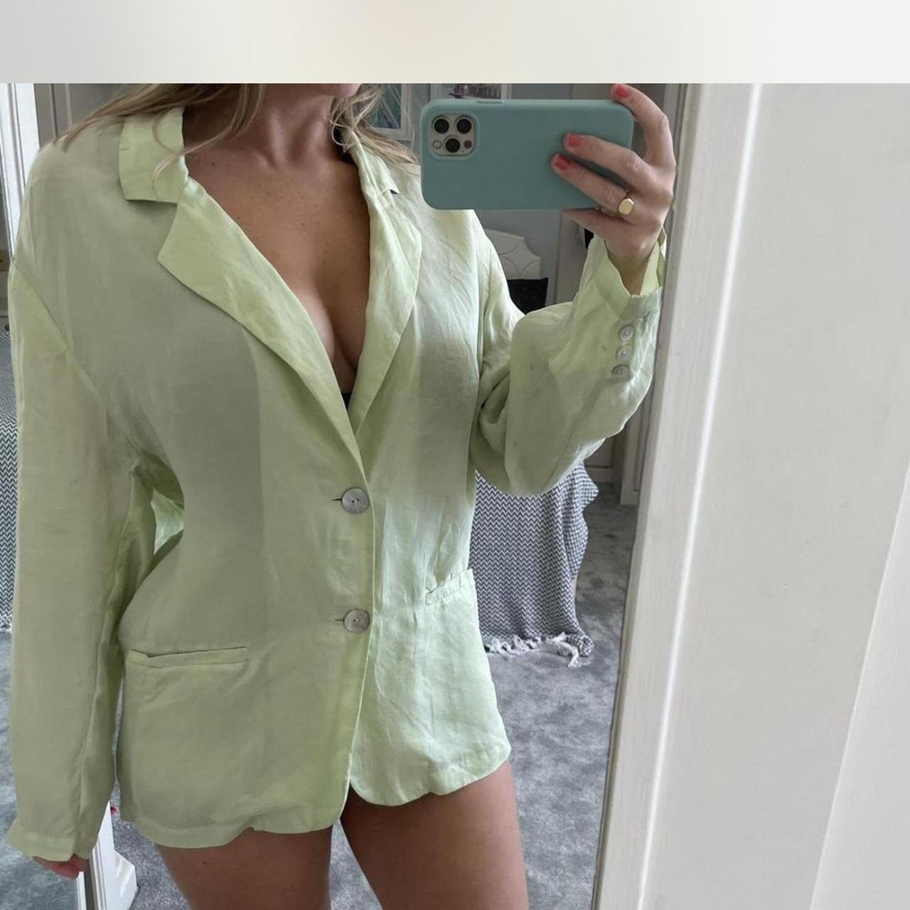 Zara Beige Shorts And Blazer Set ONE-BUTTON TAILORED BLAZER Sand